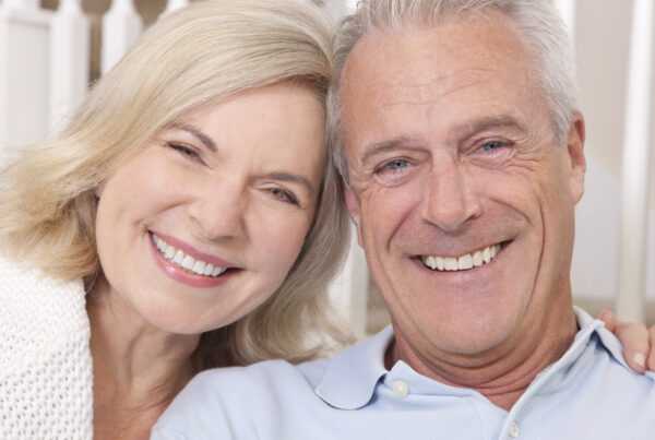 Older couple with perfect teeth